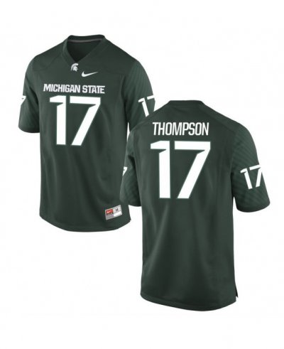 Men's Tyriq Thompson Michigan State Spartans #17 Nike NCAA Green Authentic College Stitched Football Jersey WZ50J23QY